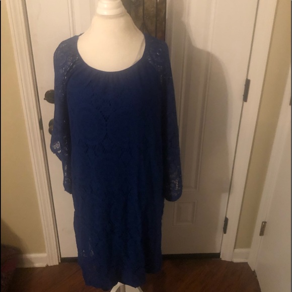 Crochet Bell Sleeve Dress - Picture 2 of 4